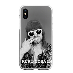 Чехол для iPhone XS Max матовый с принтом Nirvana в городе Новоалтайск, Силикон | Область печати: задняя сторона чехла, без боковых панелей | cobain | curt | nirvana | rock | кобейн | курт | рок