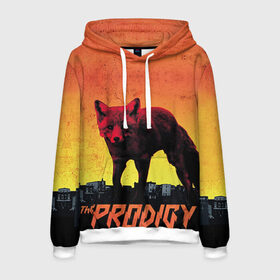 Мужская толстовка 3D с принтом The Prodigy в городе Новоалтайск, 100% полиэстер | двухслойный капюшон со шнурком для регулировки, мягкие манжеты на рукавах и по низу толстовки, спереди карман-кенгуру с мягким внутренним слоем. | лиса