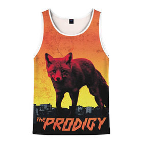 Мужская майка 3D с принтом The Prodigy в городе Новоалтайск, 100% полиэстер | круглая горловина, приталенный силуэт, длина до линии бедра. Пройма и горловина окантованы тонкой бейкой | лиса