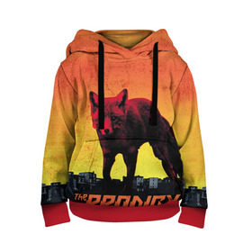 Детская толстовка 3D с принтом The Prodigy в городе Новоалтайск, 100% полиэстер | двухслойный капюшон со шнурком для регулировки, мягкие манжеты на рукавах и по низу толстовки, спереди карман-кенгуру с мягким внутренним слоем | Тематика изображения на принте: лиса