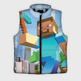 Мужской жилет утепленный 3D с принтом Майнкрафт в городе Новоалтайск,  |  | game | minecraft | pixel | майнкрафт | овцы