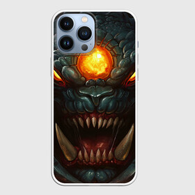 Чехол для iPhone 13 Pro Max с принтом Рошан в городе Новоалтайск,  |  | Тематика изображения на принте: dota 2 | roshan | демон | дота 2 | игры | клыки | рош | рошан