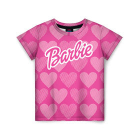 Детская футболка 3D с принтом Barbie в городе Новоалтайск, 100% гипоаллергенный полиэфир | прямой крой, круглый вырез горловины, длина до линии бедер, чуть спущенное плечо, ткань немного тянется | Тематика изображения на принте: barbie | барби | кукла