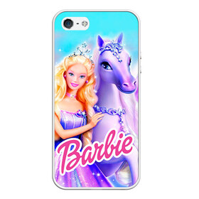 Чехол для iPhone 5/5S матовый с принтом Barbie в городе Новоалтайск, Силикон | Область печати: задняя сторона чехла, без боковых панелей | barbie | барби | кукла