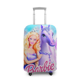 Чехол для чемодана 3D с принтом Barbie в городе Новоалтайск, 86% полиэфир, 14% спандекс | двустороннее нанесение принта, прорези для ручек и колес | barbie | барби | кукла