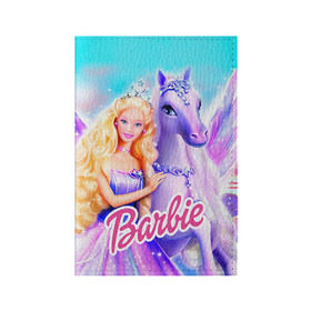 Обложка для паспорта матовая кожа с принтом Barbie в городе Новоалтайск, натуральная матовая кожа | размер 19,3 х 13,7 см; прозрачные пластиковые крепления | Тематика изображения на принте: barbie | барби | кукла