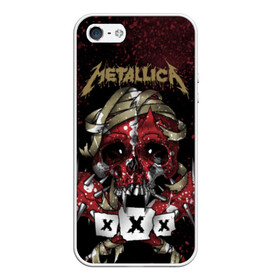 Чехол для iPhone 5/5S матовый с принтом Metallica в городе Новоалтайск, Силикон | Область печати: задняя сторона чехла, без боковых панелей | metallica | металл | рок