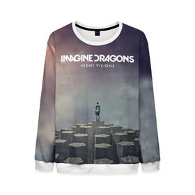 Мужской свитшот 3D с принтом Imagine Dragons в городе Новоалтайск, 100% полиэстер с мягким внутренним слоем | круглый вырез горловины, мягкая резинка на манжетах и поясе, свободная посадка по фигуре | Тематика изображения на принте: imagine dragons
