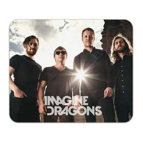 Коврик прямоугольный с принтом Imagine Dragons в городе Новоалтайск, натуральный каучук | размер 230 х 185 мм; запечатка лицевой стороны | Тематика изображения на принте: imagine dragons