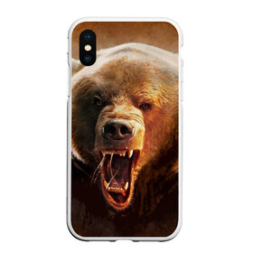 Чехол для iPhone XS Max матовый с принтом Медведь в городе Новоалтайск, Силикон | Область печати: задняя сторона чехла, без боковых панелей | Тематика изображения на принте: медведь | мишка