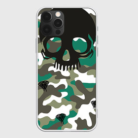 Чехол для iPhone 12 Pro Max с принтом Камуфляж в городе Новоалтайск, Силикон |  | swag | бриллиант | девушкам | камуфляж | свэг | череп