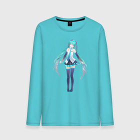 Мужской лонгслив хлопок с принтом Hatsune Miku в городе Новоалтайск, 100% хлопок |  | Тематика изображения на принте: anime | hatsune | miku | аниме | мику | хатсуне