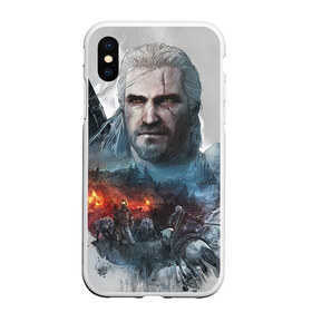 Чехол для iPhone XS Max матовый с принтом Witcher в городе Новоалтайск, Силикон | Область печати: задняя сторона чехла, без боковых панелей | ведьмак