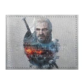 Обложка для студенческого билета с принтом Witcher в городе Новоалтайск, натуральная кожа | Размер: 11*8 см; Печать на всей внешней стороне | ведьмак