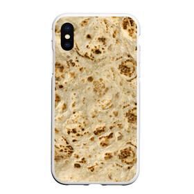 Чехол для iPhone XS Max матовый с принтом Лаваш в городе Новоалтайск, Силикон | Область печати: задняя сторона чехла, без боковых панелей | еда | лаваш | прикол | прикольные | хлеб
