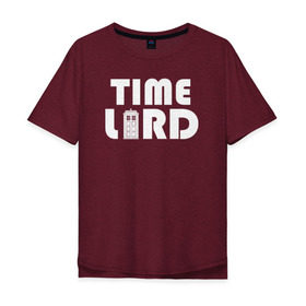 Мужская футболка хлопок Oversize с принтом Doctor Who Time Lord TARDIS в городе Новоалтайск, 100% хлопок | свободный крой, круглый ворот, “спинка” длиннее передней части | doctor who time lord tardis тардис доктор кто