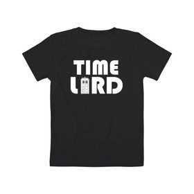 Детская футболка хлопок с принтом Doctor Who Time Lord TARDIS в городе Новоалтайск, 100% хлопок | круглый вырез горловины, полуприлегающий силуэт, длина до линии бедер | doctor who time lord tardis тардис доктор кто
