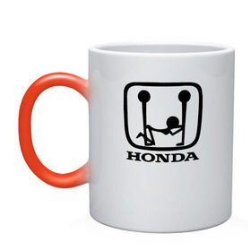 Кружка хамелеон с принтом Honda Logo Sexy в городе Новоалтайск, керамика | меняет цвет при нагревании, емкость 330 мл | 