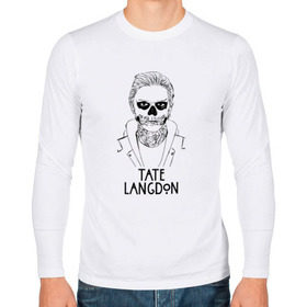 Мужской лонгслив хлопок с принтом Tate Langdon в городе Новоалтайск, 100% хлопок |  | american | horror | story | американкая | история