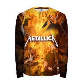 Мужской лонгслив 3D с принтом METALLICA в городе Новоалтайск, 100% полиэстер | длинные рукава, круглый вырез горловины, полуприлегающий силуэт | metallica | rock | металлика | метла | рок