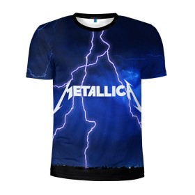 Мужская футболка 3D спортивная с принтом METALLICA в городе Новоалтайск, 100% полиэстер с улучшенными характеристиками | приталенный силуэт, круглая горловина, широкие плечи, сужается к линии бедра | Тематика изображения на принте: metallica | rock | металлика | рок