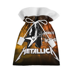 Подарочный 3D мешок с принтом METALLICA в городе Новоалтайск, 100% полиэстер | Размер: 29*39 см | металлика