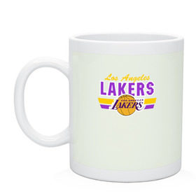Кружка с принтом Los Angeles Lakers в городе Новоалтайск, керамика | объем — 330 мл, диаметр — 80 мм. Принт наносится на бока кружки, можно сделать два разных изображения | basketball | lakers | баскетболл | лос анджелес | нба