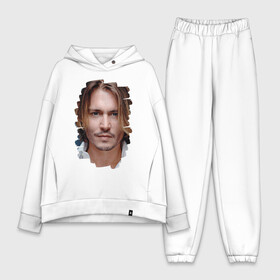 Женский костюм хлопок Oversize с принтом Джонни Депп (Johnny Depp) в городе Новоалтайск,  |  | johnny depp | голливуд | джонни депп | кинозвезда