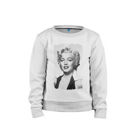 Детский свитшот хлопок с принтом Мэрилин Монро (Marilyn Monroe) в городе Новоалтайск, 100% хлопок | круглый вырез горловины, эластичные манжеты, пояс и воротник | marilyn monroe | актриса | мэрилин монро | певица
