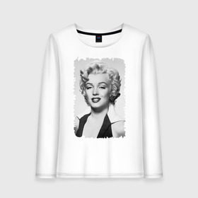 Женский лонгслив хлопок с принтом Мэрилин Монро (Marilyn Monroe) в городе Новоалтайск, 100% хлопок |  | marilyn monroe | актриса | мэрилин монро | певица