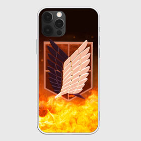 Чехол для iPhone 12 Pro Max с принтом Атака Титанов в городе Новоалтайск, Силикон |  | attack on titan | аниме | атака титанов | вторжение титанов | разведчик | эблема