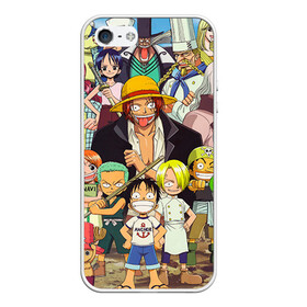 Чехол для iPhone 5/5S матовый с принтом One Piece в городе Новоалтайск, Силикон | Область печати: задняя сторона чехла, без боковых панелей | anime | one piece | аниме | ван пис