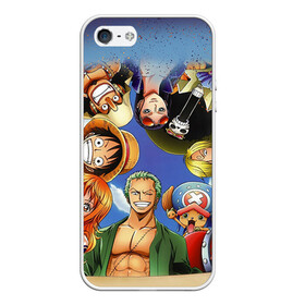 Чехол для iPhone 5/5S матовый с принтом One Piece в городе Новоалтайск, Силикон | Область печати: задняя сторона чехла, без боковых панелей | anime | one piece | аниме | ван пис