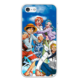 Чехол для iPhone 5/5S матовый с принтом One Piece в городе Новоалтайск, Силикон | Область печати: задняя сторона чехла, без боковых панелей | anime | one piece | аниме | ван пис