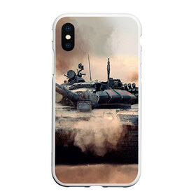 Чехол для iPhone XS Max матовый с принтом Танк в городе Новоалтайск, Силикон | Область печати: задняя сторона чехла, без боковых панелей | Тематика изображения на принте: армия | войска | сила | танк | танки | танкист | танковые войска