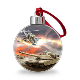 Ёлочный шар с принтом Танк в городе Новоалтайск, Пластик | Диаметр: 77 мм | Тематика изображения на принте: армия | войска | сила | танк | танки | танкист | танковые войска
