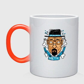 Кружка хамелеон с принтом Heisenberg - Only Meth в городе Новоалтайск, керамика | меняет цвет при нагревании, емкость 330 мл | breaking bad | chef | dope | heisenberg | walter white