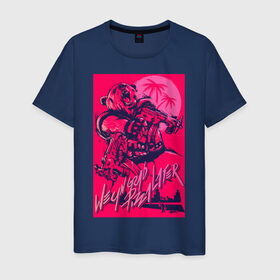 Мужская футболка хлопок с принтом Hotline miami 2 (Fans_Mark) в городе Новоалтайск, 100% хлопок | прямой крой, круглый вырез горловины, длина до линии бедер, слегка спущенное плечо. | hotline miami