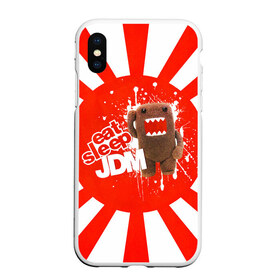 Чехол для iPhone XS Max матовый с принтом Domo jdm в городе Новоалтайск, Силикон | Область печати: задняя сторона чехла, без боковых панелей | дрифт