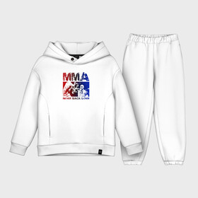 Детский костюм хлопок Oversize с принтом MMA Никогда не сдавайся в городе Новоалтайск,  |  | ufc | без | бои | для поклонников боев без правилmma | единоборства | правил