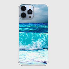 Чехол для iPhone 13 Pro Max с принтом Волны в городе Новоалтайск,  |  | Тематика изображения на принте: берег | вода | волны | море | пейзаж | прилив