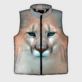 Мужской жилет утепленный 3D с принтом Пума в городе Новоалтайск,  |  | животные | киса | кошка | пума