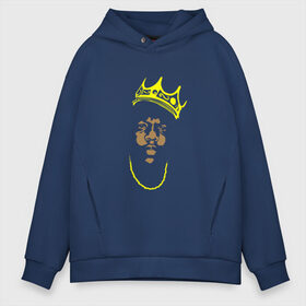 Мужское худи Oversize хлопок с принтом Notorious BIG в городе Новоалтайск, френч-терри — 70% хлопок, 30% полиэстер. Мягкий теплый начес внутри —100% хлопок | боковые карманы, эластичные манжеты и нижняя кромка, капюшон на магнитной кнопке | b | b. i. g. | big | g | i | notorious | биг | ноториус