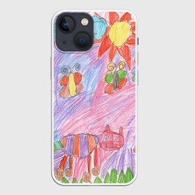 Чехол для iPhone 13 mini с принтом Детские рисунки в городе Новоалтайск,  |  | dg | габбана | детский | дольче | карандаш | картина | мода | рисунок