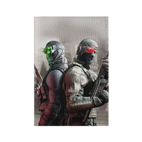 Обложка для паспорта матовая кожа с принтом Splinter Cell: Conviction в городе Новоалтайск, натуральная матовая кожа | размер 19,3 х 13,7 см; прозрачные пластиковые крепления | splinter cell | splinter cell: conviction | стелс экшен
