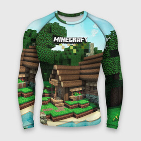 Мужской рашгард 3D с принтом Minecraft в городе Новоалтайск,  |  | крипер