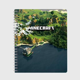 Тетрадь с принтом Minecraft в городе Новоалтайск, 100% бумага | 48 листов, плотность листов — 60 г/м2, плотность картонной обложки — 250 г/м2. Листы скреплены сбоку удобной пружинной спиралью. Уголки страниц и обложки скругленные. Цвет линий — светло-серый
 | крипер