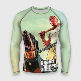 Мужской рашгард 3D с принтом GTA в городе Новоалтайск,  |  | auto | five | grand | gta | theft | гта