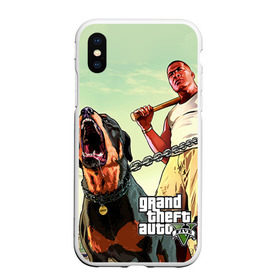 Чехол для iPhone XS Max матовый с принтом GTA в городе Новоалтайск, Силикон | Область печати: задняя сторона чехла, без боковых панелей | auto | five | grand | gta | theft | гта