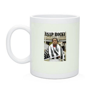 Кружка с принтом Asap Rocky в городе Новоалтайск, керамика | объем — 330 мл, диаметр — 80 мм. Принт наносится на бока кружки, можно сделать два разных изображения | Тематика изображения на принте: asap | rocky | асап | роки | рокки | эйсэп